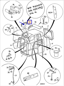 Стекло лобовое верхнее (крыша) OEM) JHN0139